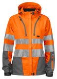 Projob Damen Warnschutzjacke Aus Funktionellem Softshell, EN ISO 20471 Klasse 3/2 - WERBE-WELT.SHOP