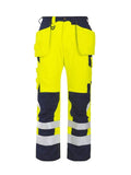 Projob Herren Warnschutz-Hose, Flammenhemmend, EN ISO 20471 Klasse 2 - WERBE-WELT.SHOP