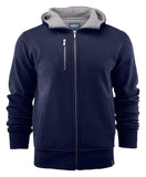 Herren Kapuzenjacke aus Doubleface-Material, Baumwolle außen und Fleece innen - WERBE-WELT.SHOP