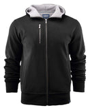 Herren Kapuzenjacke aus Doubleface-Material, Baumwolle außen und Fleece innen - WERBE-WELT.SHOP