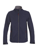 Trial softshell-Softshell-Jacke mit Stretchanteil. Zweifarbiger Reißverschluss vorne und an den Taschen - WERBE-WELT.SHOP