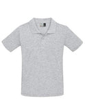 Herren Poloshirt 100% Baumwolle Sports grau