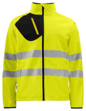 Projob Herren Softshel Jacke 2 lagig Warnschutzfarben EN ISO 20471 Klasse 3/2 - WERBE-WELT.SHOP