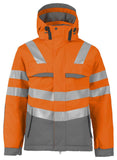 Projob Gefüttere Herren Arbeitsjacke Wasser- und Winddichte Jacke En Iso 20471 Klasse 3 XS-4XL