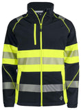 Projob Herren Softshell Arbeitsjacke mit Reflexstreifen En Iso 20471 Klasse - WERBE-WELT.SHOP